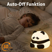 1 x RAW Customer Returns Attivolife Cute Panda Night Light Kids LED Nursing Lamp Animal Soft Silicone Bedside Portable Lamp Ideal Indoor Indirect Lighting Room Bedroom Cushion Decor - RRP €21.17