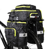 1 x RAW Customer Returns BAIGIO Bicycle Bag 3-in-1 Multifunction Waterproof Rear Rack Bag 75L Cycling Pannier Bag Rear Bike Backpack Travel Bag with Rain Cover, Men - RRP €60.49