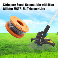 1 x RAW Customer Returns YWNYT String Trimmer Spool for Mac Allister MGTP18Li Grass Trimmer, 1.65mm 3m Autofeed Spool and Line, Replacement Weed Eater Spools 4  - RRP €20.4