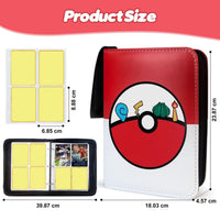 2 x RAW Customer Returns Scrapbook for Pokemon cards, album for Pokemon trading cards, 60 pages 480 cards capacity cards booklet folder cases book - RRP €27.16