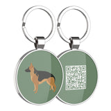 1 x Brand New DISONTAG QR Code Dog Tag ID 41 Dog Breeds Personalized Social Online Page-Free Online Pet Profile-Modifiable-Privacy Control-No APP Required - RRP €11.62