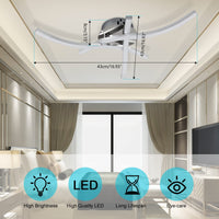 1 x RAW Customer Returns UDIYO LED Ceiling Light, 18W Dimmable Ceiling Light, 3 Built-in LED Boards, Modern Curved Ceiling Light for Living Room, Bedroom, Kitchen Hall - RRP €27.22