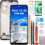 1 x RAW Customer Returns YHX-OU 6.67 Black Frame INCELL Display For Xiaomi Redmi Note 12 4G 23021RAAEG 23021RAA2Y 23027RAD4I 23028RA60L LCD Display Touch Screen Replacement Screen with Tools 1 Piece Screen Protector - RRP €38.54