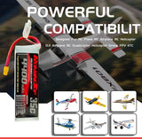 1 x RAW Customer Returns ROARINGTOP 4S 4400mAh 14.8V 35C - Soft Lithium Battery with XT60 Plug for RC Tarpaulin RC Airplane RC Airplane DJI Airplane RC Quadcopter Helicopter Drone FPV - RRP €20.4