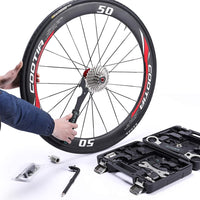 1 x RAW Customer Returns cyclists 27 Piece Bicycle Repair Kit, Portable Tool Case Tool Set, Tire Chain Assembly Repairs Bike Tool, with Carrying Case - RRP €121.9