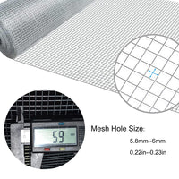 1 x RAW Customer Returns C Xanadu 100mm x 6m Rodent Wire Mesh Roll Galvanised Welded Steel Mesh Panels Stop and Prevent Access of Rats and Mice - RRP €14.58