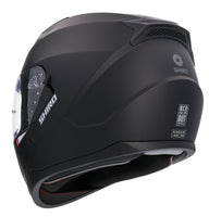 1 x RAW Customer Returns Shiro HEMETS SH-667 Trueno Matte Black Full Face Helmet with Solar Goggles M  - RRP €89.0