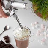 2 x RAW Customer Returns Runesol cream siphon stainless steel with 3 decorative nozzles, cream dispenser 500ml, whipped cream maker espuma bottle for desserts, cream spray bottle, cream dispenser, professional cream sprayer, Easter - RRP €125.98