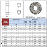 1 x Brand New XiKe 6208ZZ Ball Bearing Sealed 40x80x18mm Pre-Lubricated Chrome Steel Metal Double Seal, 6208-2Z Deep Groove Ball Bearing with Covers, Pack of 2 - RRP €21.42