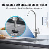 1 x RAW Customer Returns Waterdrop Under Sink Water Filter System, 10UB-UF, 0.01 Micron Ultra Filtration Under Counter Drinking Water, with Dedicated Stainless Steel Faucet, 30,000 Liters - RRP €76.49