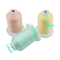 1 x RAW Customer Returns New brothread 16 Pastel Colors Multipurpose 100 Mercerized Cotton Thread 30WT 50S 3 600M for Quilting, Sewing and Embroidery - RRP €29.08