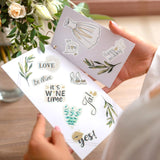 1 x Brand New Ajerg Wedding Guest Book Stickers 266 Designs , Vintage Love Sticker Transparents for Guest Book Photo Album, DIY Cards, Scrapbook Bullet Journal - Wedding Decoration in Cream - RRP €9.97