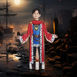 1 x Brand New GEMVIE Noble Halloween Cosplay Costume for Boys - Royal Red Cape Little Prince M - RRP €13.1