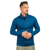 1 x RAW Customer Returns ALPIN LOACKER Merino Jacket Men, The Premium Merino Fleece Jacket Men Outdoor for Sports and Leisure I Merino Wool Jacket and Ski Midlayer Men, Blue L - RRP €119.0