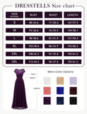 1 x RAW Customer Returns DRESSTELLS Women s Evening Dresses Elegant for Wedding Cocktail Dress Lace Ball Gowns Maxi Length Grape XL - RRP €69.99