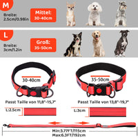 1 x Brand New Docatgo reflective dog collar padded with soft neoprene breathable adjustable nylon dog collars for small medium large dogs orange-L - RRP €19.99