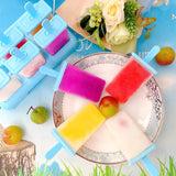 1 x RAW Customer Returns Alinana ice cream molds ice lollies, 9 ice cream molds reusable, DIY ice lolly molds, BPA free ice cream molds for children - comes with a cleaning brush and silicone folding funnel - RRP €9.99