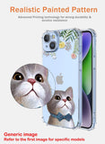 2 x Brand New LACAE Transparent Beautiful Mobile Phone Case for Honor Magic 5 Lite 5G Honor X9a, Soft Clear Colorful TPU Case, Stylish, Good-Looking Protective Case Has Pretty Cat Decorated - RRP €13.3