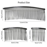 2 x Brand New Zhongcp1 Hair Comb Clip Comb 15 Pieces Clip Metal Hair Accessories Clip Comb Hair Side Comb Hair Combs Wedding Hair Clip Combs 3 Sizes For Craft DIY Hair Bows Jewelry Making - RRP €25.8