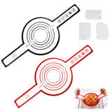 8 x Brand New Nizirioo 2 Pack Silicone Baking Mat for Dutch Oven, Silicone Baking Mat for Baking, Bread Sling for Baking, Silicone Baking Mat with Long Handles, Non-Stick Silicone Mat for Baking Sheets with Scraper, Brush - RRP €95.52