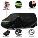 1 x RAW Customer Returns Full Replacement Car Cover for VW T4 SWB, Weather and UV Resistant Car Covers, Complete Replacement Garage Cover for VW Transporter Multivan Caravelle Black  - RRP €89.74