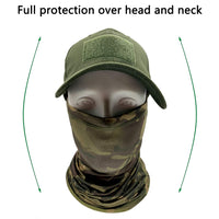 Camo Hats For Men With Cooling Neck Gaiter Baseball Caps Face