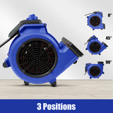 1 x RAW Customer Returns Air Mover, 300W blower dehumidifier with 3 speed levels, 2h schedule, radial fan 220V, blower fan air mover for wet carpets adjustable - RRP €80.68