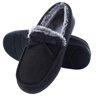 6 x Brand New DL Slippers Men s Plush Moccasins Slippers with Memory Foam Winter Warm Slippers for Men Faux Fur Lined Closed Toes Non-Slip Rubber Sole Slippers Slippers, 42 EU - RRP €143.28