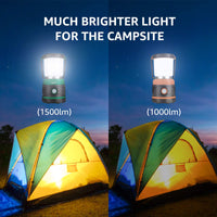 1 x RAW Customer Returns Lepro Camping Lamp, Super Bright 1500 Lumen Outdoor Lights, 4 Light Modes Battery Powered Searchlight, Waterproof Emergency Light for Power Outages, Hiking, Emergency, Fishing and so on - RRP €19.99