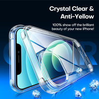 147 x Brand New CANSHN Transparent Case for iPhone 12 12 Pro 3.0mm Raised Airbags Non-Yellowing Anti-Shock Protective Case with Hard PC Back and Soft Silicone Bumper - RRP €1183.35