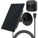 1 x RAW Customer Returns Solar Panel for Blink Camera Outdoor, 2W Blink Camera Solar Panel Compatible with Blink Outdoor, Blink XT2 XT Camera SimpliSafe Camera Not Included , IP66 Blink Outdoor 3rd Gen with Rubber Plug 1 Pack  - RRP €24.99