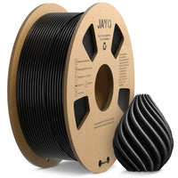 1 x RAW Customer Returns PETG Filament 1.75mm, JAYO 3D Printer Filament PETG, Neatly Wound Filament, Dimensional Accuracy - 0.02mm, 1.1 kg Spool 2.42 LBS , PETG Black - RRP €23.99