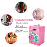 1 x RAW Customer Returns Electronic Money Box Safe for Kids Safe, Money Bank with Password, Cool Mini ATM Piggy Bank, Coin Box, Auto Scroll Money Safe, Great Birthday Gift for Girls and Boys - RRP €22.99