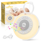 1 x RAW Customer Returns Easy Home White Noise Machine Portable baby sleep aid with white noise Night light 26 soothing lullabies nature sounds 3 timer settings 7 colorful lighting USB - RRP €35.99