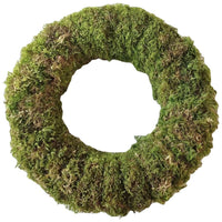 1 x RAW Customer Returns IMIKEYA Wall Hanging Wreath Green Moss Wreath Artificial Moss Wreath For Front Door Christmas Rattan Wreath For DIY Christmas Wedding Party Decoration 30cm Decorative Wreath - RRP €23.34