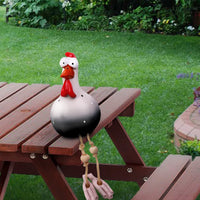 7 x Brand New Jodimitty chicken decoration garden, funny chicken garden decoration weatherproof, handmade garden statue decorative chicken garden stake, animal figure garden stake handmade ornament, decorative hen chicken yellow  - RRP €130.06