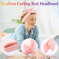 18 x Brand New Curls without heat, curlers overnight, curls without heat, headband anti-slip DIY curlers, heatless set curlers wave shaper for medium long hair pink  - RRP €199.62