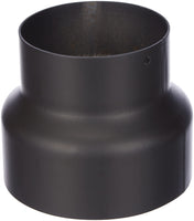 1 x RAW Customer Returns Kamino-Flam, 331861, reduction AA8 Senotherm stove pipe for connection to wall lining - heat-resistant painted chimney pipe - exhaust pipe EN 1856-2 - smoke pipe from 150 to 120 mm - pipe made of sheet steel - RRP €34.75