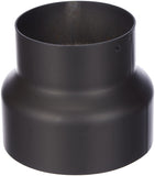 1 x RAW Customer Returns Kamino-Flam, 331861, reduction AA8Senotherm - stove pipe for connection to wall lining - heat-resistant painted chimney pipe - flue pipe EN 1856-2 - smoke pipe from 150 to 120 mm - pipe made of sheet steel - RRP €34.76