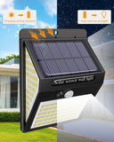 1 x RAW Customer Returns litogo solar lamps for outdoor use, 4 pieces 140 LED solar lamps for outdoor use with motion detector, waterproof solar lights for outdoor use, 3 modes, 270 LED motion sensor, outdoor LED solar light for garden - RRP €24.61