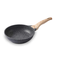 1 x RAW Customer Returns Motase frying pan 20 cm Induction pan Swiss Titanium Non-Stick Coated 100 PFOA-free cookware for gas stove induction - RRP €25.78