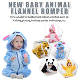 1 x RAW Customer Returns Unisex Baby Winter Romper Rabbit Tiger Sewing Animal Style Flannel Cosplay Halloween Costume Outfit - RRP €28.98