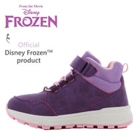 1 x Brand New Disney Frozen lined sneakers for girls up to 8 years, winter shoes for children with the ice queen ELSA motif 24 EU, waterproof and with velcro fastening, ideal for wet or cold days, purple - RRP €36.29