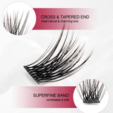 1 x Brand New FADVAN Eyelashes Individual Cluster Lashes 0.07mm D Curl 8-16Mix Mixed Eyelash Extensions Cluster Eyelashes Individual for Eyes DIY Cluster Eyelash Extension K009  - RRP €18.0