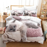 1 x RAW Customer Returns Cat Duvet Cover 200 - RRP €36.99