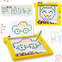 2 x Brand New Magnetic drawing board for children, magnetic drawing board, magnetic bead drawing pad with magnetic pen, magnetic bean drawing board, writing and drawing board magnetic - RRP €30.24