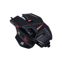 1 x RAW Customer Returns Mad Catz Rat 6 USB Wired Gaming Mouse - Ergonomic Mouse 11 Programmable Buttons - Pixart3360 12000 DPI Optical Sensor - Gaming Mouse for PC Black RGB and Adjustable Wrist Rest - RRP €74.48