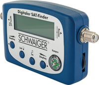 1 x RAW Customer Returns SCHWAIGER 5170 SAT finder digital satellite detection satellite finder integrated compass alignment LNB measuring device optimal positioning satellite dish with sound output - RRP €25.16