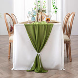 20 x Brand New ZEFAN Chiffon table runner, chiffon decorative fabric, green table runner, delicate table decoration for birthdays, weddings and communion services green  - RRP €408.0