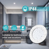 1 x RAW Customer Returns ALUSSO LIGHTING LED recessed spotlight 230V 6W, warm white 3000K recessed LED flat spotlight, 25.5mm ultra slim ceiling spotlights, IP44 waterproof for bathroom living room, cut-out 95-110mm, pack of 6 - RRP €25.99